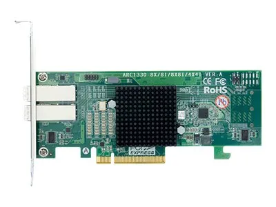 Areca ARC-1330 Series ARC-1330-8X - Storage controller - 8 Channel - SATA 6Gb/s / SAS 12Gb/s - low profile - PCIe 3.0 x8