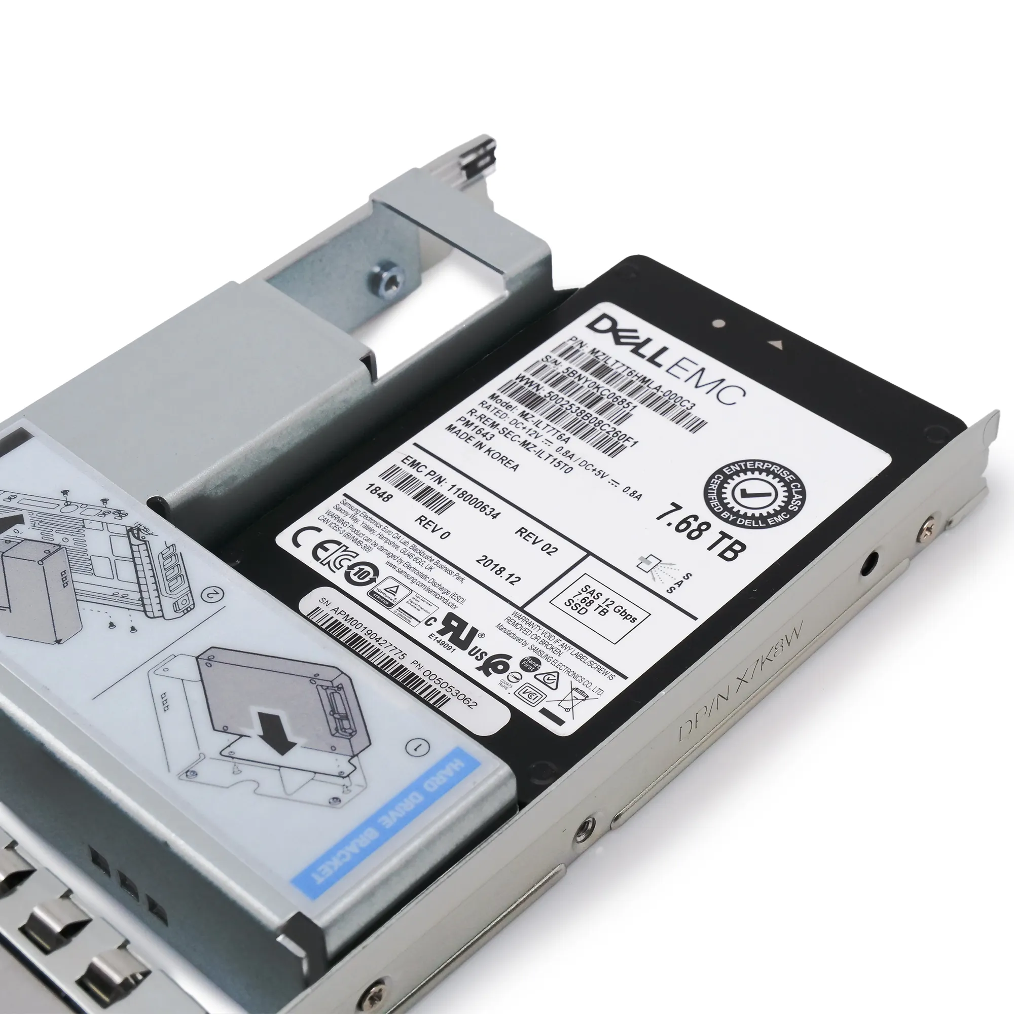 Dell EMC 118000634 G13 7.68TB SAS 12Gb/s 512e 1DWPD 3.5in Solid State Drive
