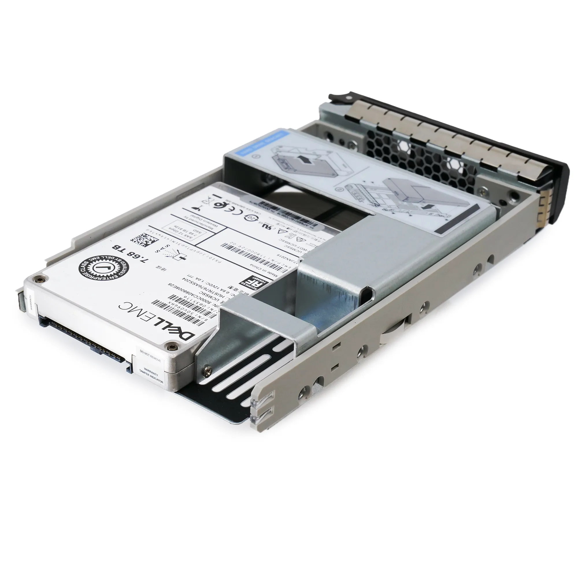 Dell EMC G13 HUSTR7676ASS204 0B35116 7.68TB SAS 12Gb/s 512e 1DWPD Read Intensive 3.5in Solid State Drive