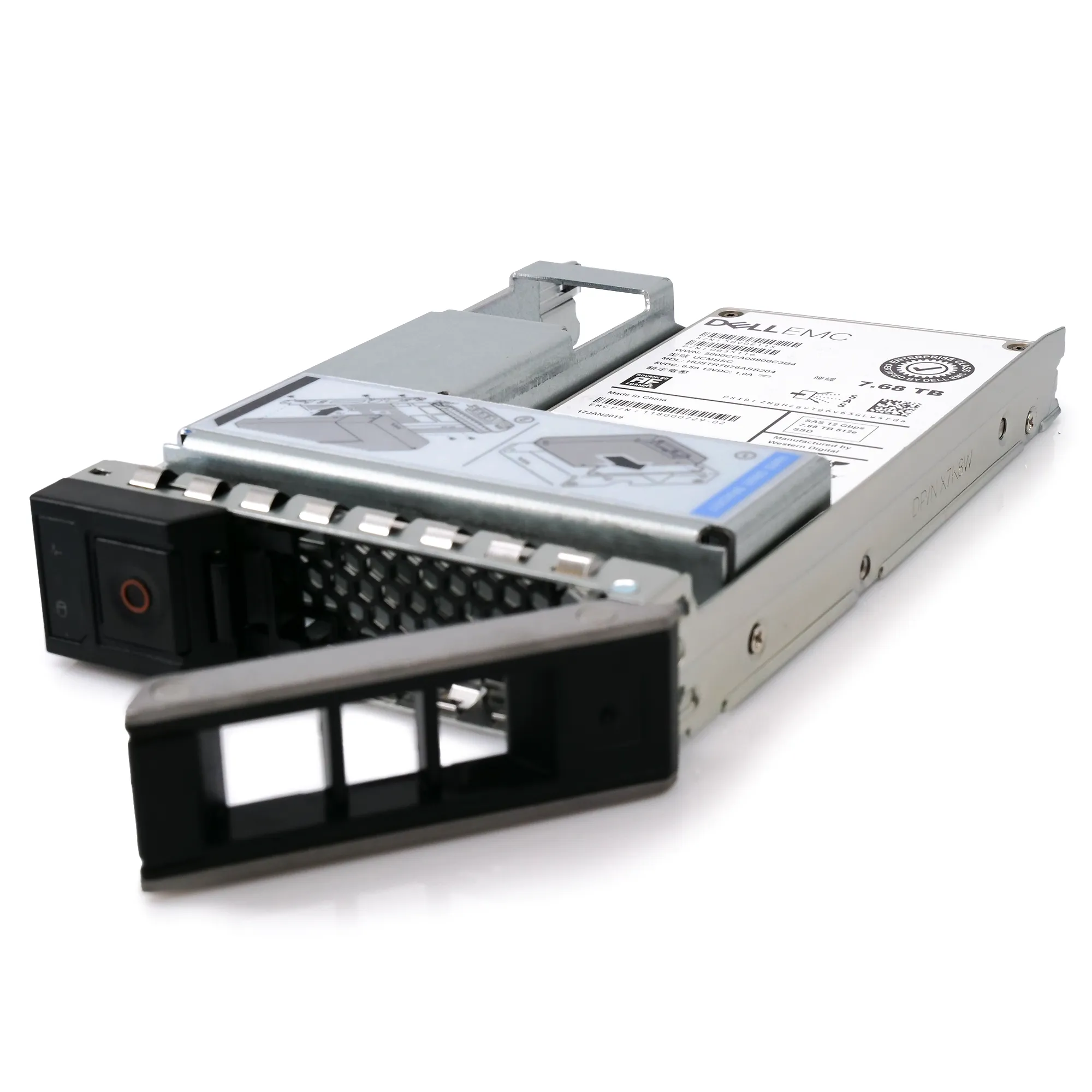 Dell EMC G14 HUSTR7676ASS204 0B35116 7.68TB SAS 12Gb/s 512e 1DWPD Read Intensive 3.5in Recertified Solid State Drive