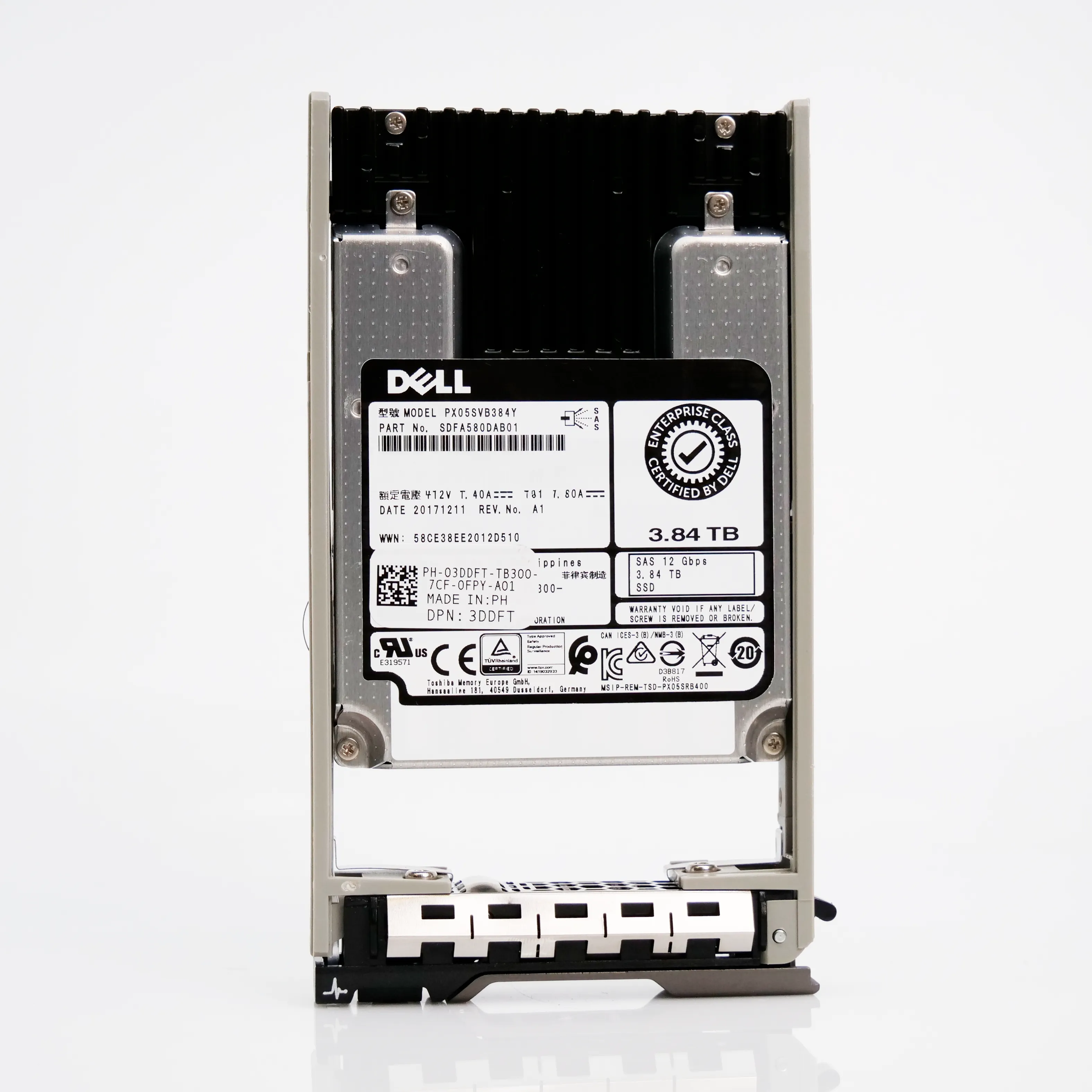 Dell G13 03DDFT 3.84TB 3 DWPD SAS-3 12Gb/s MLC 2.5in Solid State Drive