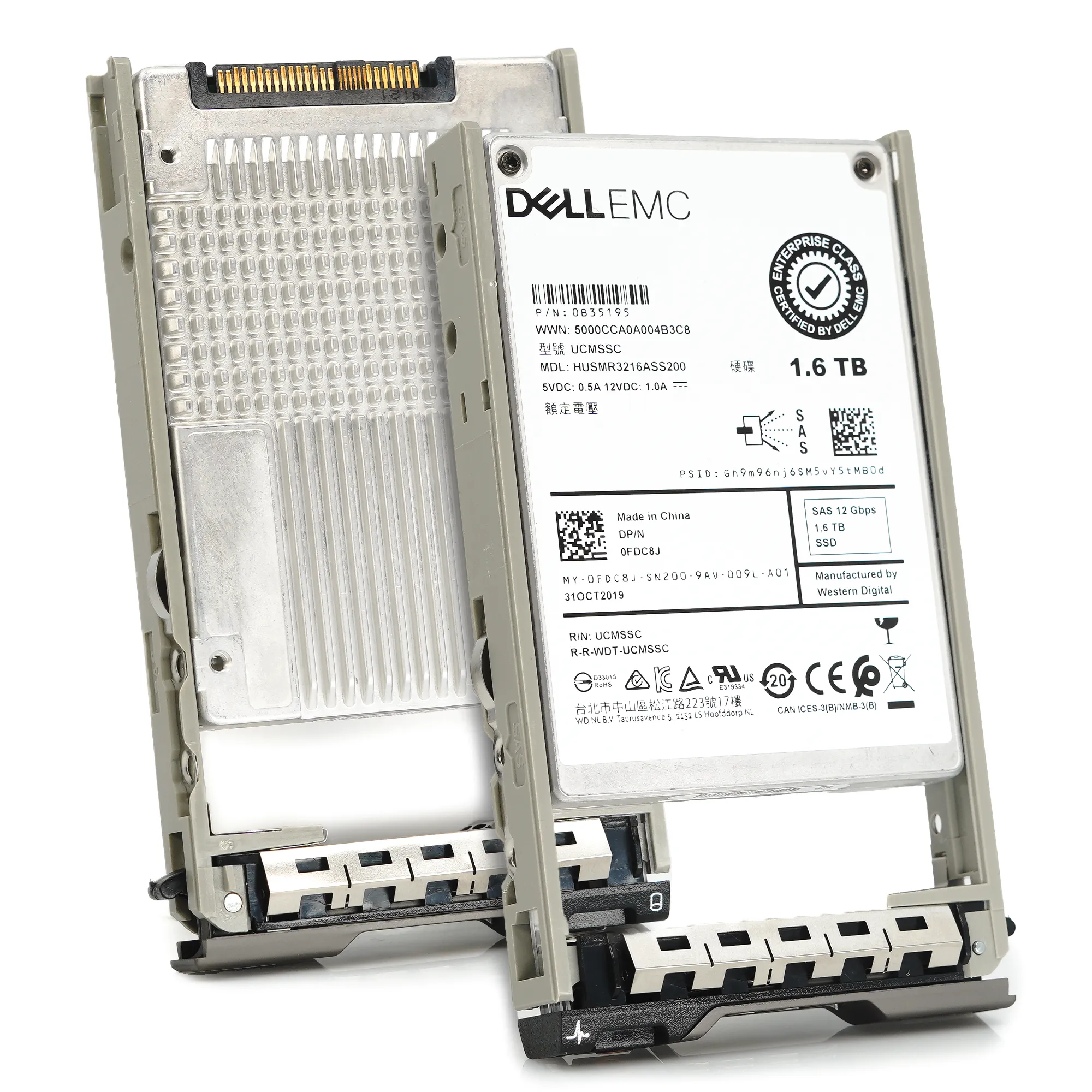 Dell G13 FDC8J HUSMR3216ASS200 1.6TB SAS 12Gb/s 2.5in Recertified Solid State Drive