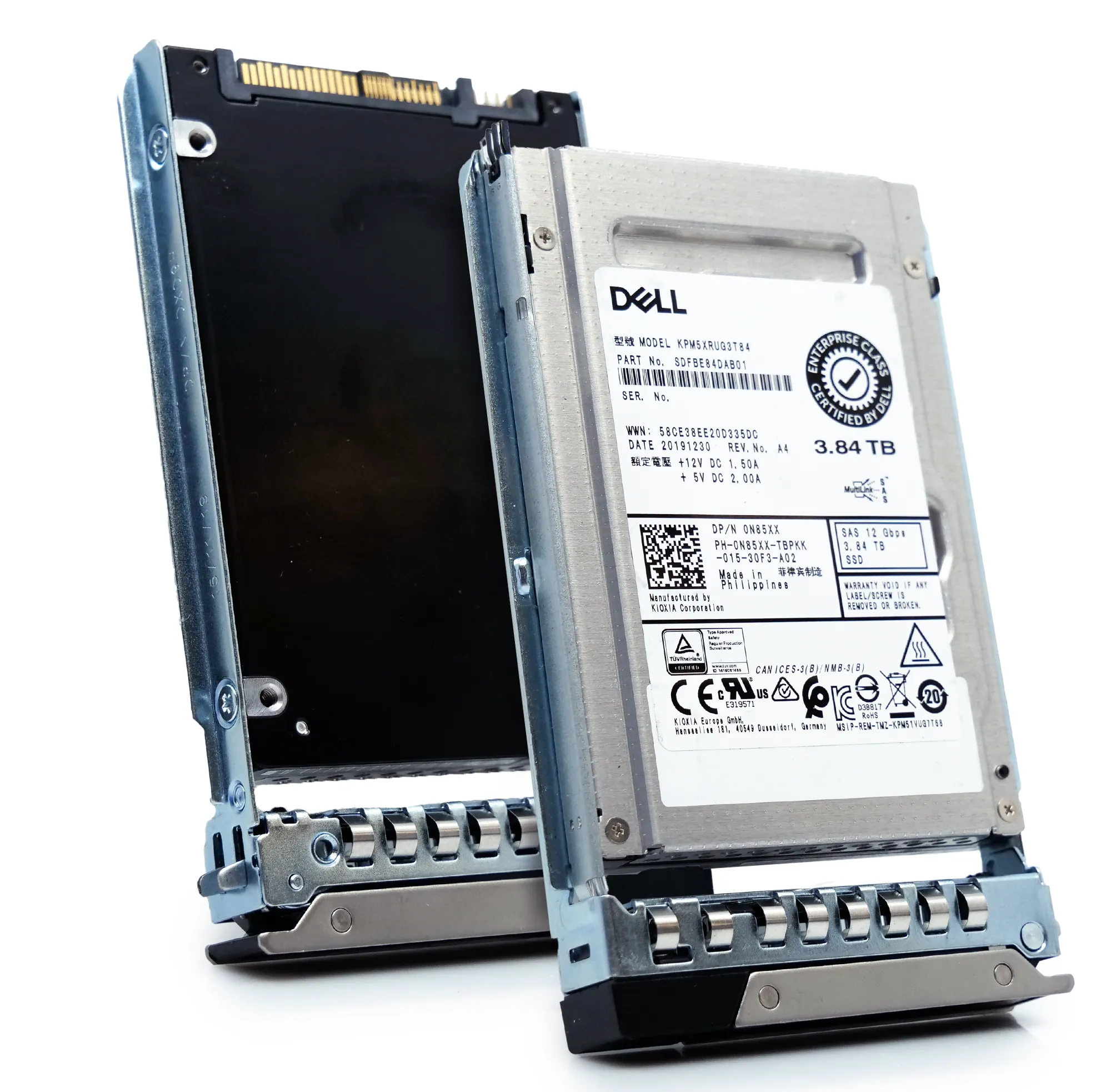 Dell G14 0N85XX 3.84TB 1 DWPD SAS-3 12Gb/s Read Intensive 3D TLC 2.5in Recertified Solid State Drive