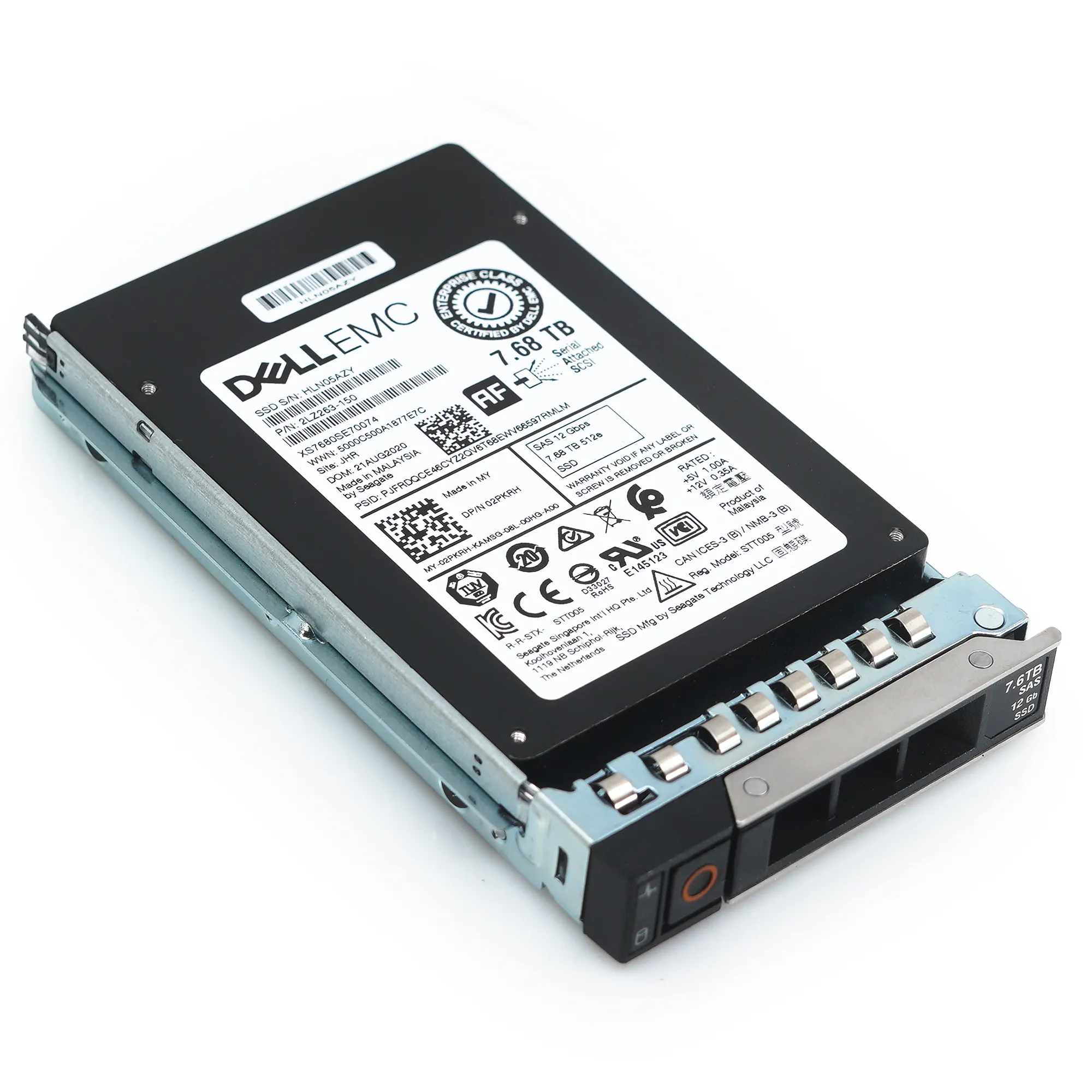 Dell G14 2PKRH XS7680SE70074 7.68TB SAS 12Gb/s 1DWPD Read Intensive 2.5in Solid State Drive