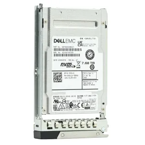 Dell G14 VD0JX KCM6XRUL7T68 7.68TB PCIe Gen 4.0 x4 8GB/s U.2 NVMe 1DWPD Read Intensive 2.5in Refurbished SSD