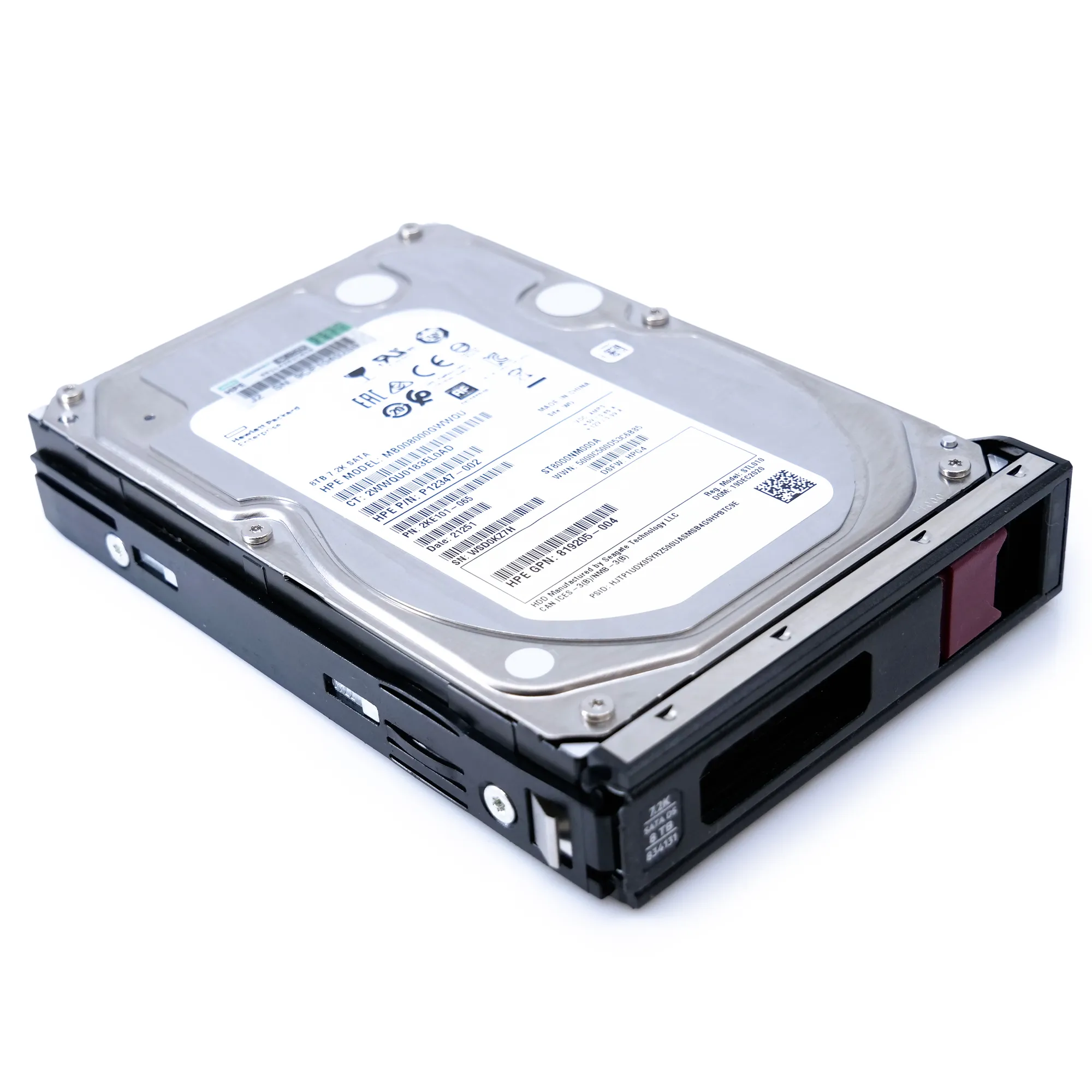 HP Generation 10 P12347-002 MB008000GWWQU 8TB SATA 6Gb/s 3.5in Refurbished HDD