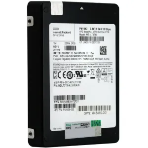 HP PM1643 MZILT3T8HALS-00AH9 P02435-003 3.84TB SAS 12Gb/s 2.5in Refurbished SSD