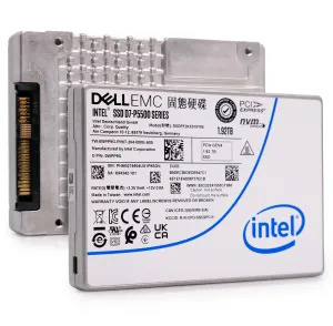 Intel P5500 SSDPF2KX019T9O 0WPP9G 1.92TB 1 DWPD PCIe 4.0 x4 8GB/s 3D TLC U.2 NVMe 2.5in Recertified Solid State Drive