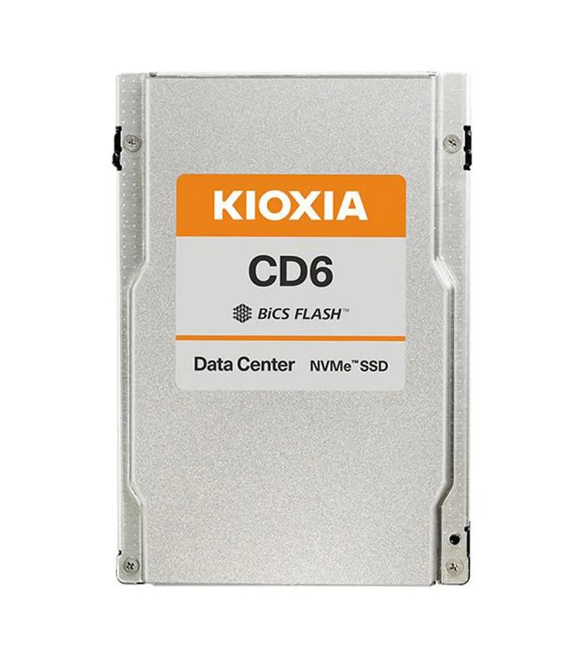 Kioxia CD6-R KCD6XLUL15T3 15.36TB PCIe Gen 4.0 X4 8GB/s 3D TLC 1DWPD U.2 NVMe 2.5in Recertified Solid State Drive