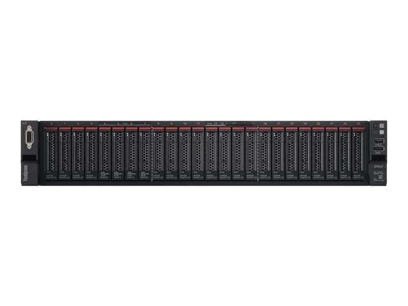 Lenovo ThinkSystem SR650 7X06 - Server - rack-mountable - 2U - 2-way - 1 x Xeon Silver 4216 / up to 3.2 GHz - RAM 32 GB - no 7X06A0N8NA