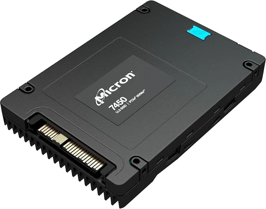 Micron 7450 Pro MTFDKCC960TFR 960GB 1 DWPD PCIe Gen 4.0 x4 8GB/s 3D TLC U.3 NVMe 2.5in Refurbished SSD