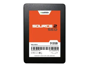 Mushkin Source 2 SED - SSD - encrypted - 512 GB - internal - 2.5 - SATA 6Gb/s - 256-bit AES - Self-Encrypting Drive (SED) MKNSSDSE512GB