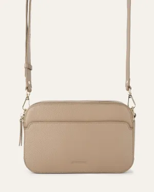 PHOEBE CROSSBODY BAG TAUPE LEATHER