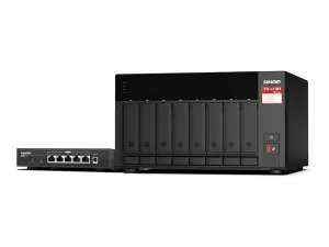 QNAP TS-873A - NAS server - 8 bays - SATA 6Gb/s - RAID JBOD, RAID 0, 1, 10, 50, 60, 5, 6 - RAM 8 GB - 2.5 Gigabit Ethernet - TS-873A-SW5T-US