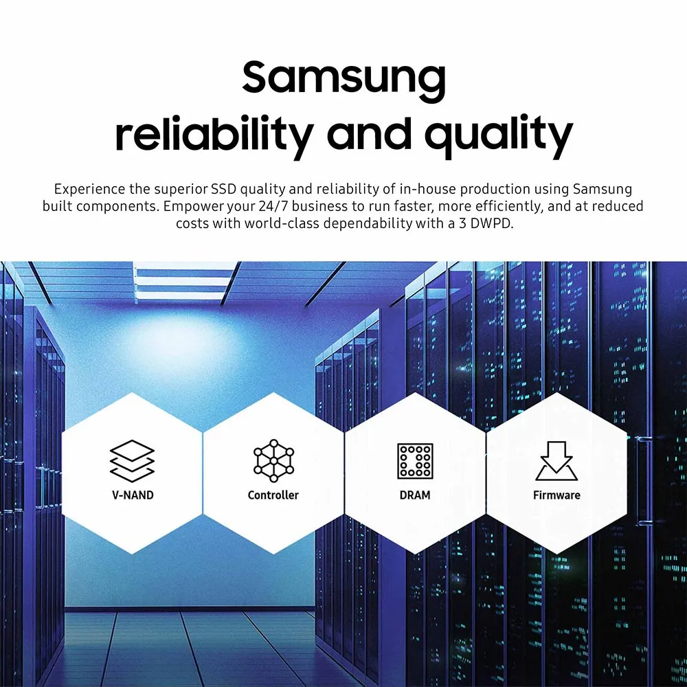 Samsung PM1725b MZWLL1T6HAJQ MZ-WLL1T6B 1.6TB PCIe Gen 3.0 x4 4GB/s 2.5" Dual Port Solid State Drive