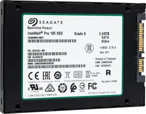 Seagate IronWolf Pro 125 ZA3840NX10001 3.84TB SATA 6Gb/s 2.5in Recertified Solid State Drive