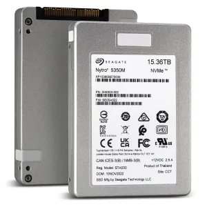 Seagate Nytro 5350M XP15360SE70035 15.36TB PCIe Gen4.0 x4 8GB/s U.3 NVMe 3D TLC 2.5in Solid State Drive