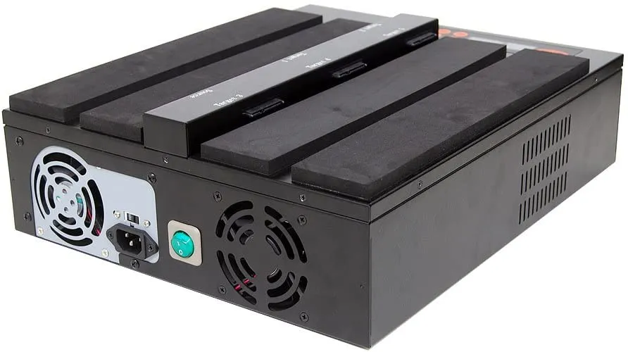Systor 1 to 5 Flatbed SATA SSD HDD Duplicator & Sanitizer - 36GB/Min - Copy & Erase 3.5" & 2.5" Hard Disk & Solid State Drive 600MB/Sec (SYS05-SSD-SATA3)