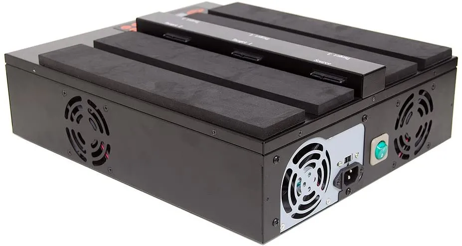Systor 1 to 5 Flatbed SATA SSD HDD Duplicator & Sanitizer - 36GB/Min - Copy & Erase 3.5" & 2.5" Hard Disk & Solid State Drive 600MB/Sec (SYS05-SSD-SATA3)