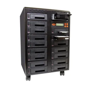SySTOR 1:16 SATA/IDE Combo Hard Disk Drive / Solid State Drive (HDD/SSD) Clone Duplicator/Sanitizer - High Speed (300MB/sec) (SYS3016CO)