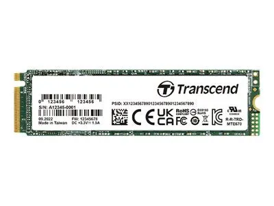 Transcend MTE672A - SSD - encrypted - 128 GB - internal - M.2 2280 (single-sided) - PCIe 3.0 x4 (NVMe) - 256-bit AES - Self-Encrypting TS128GMTE672A